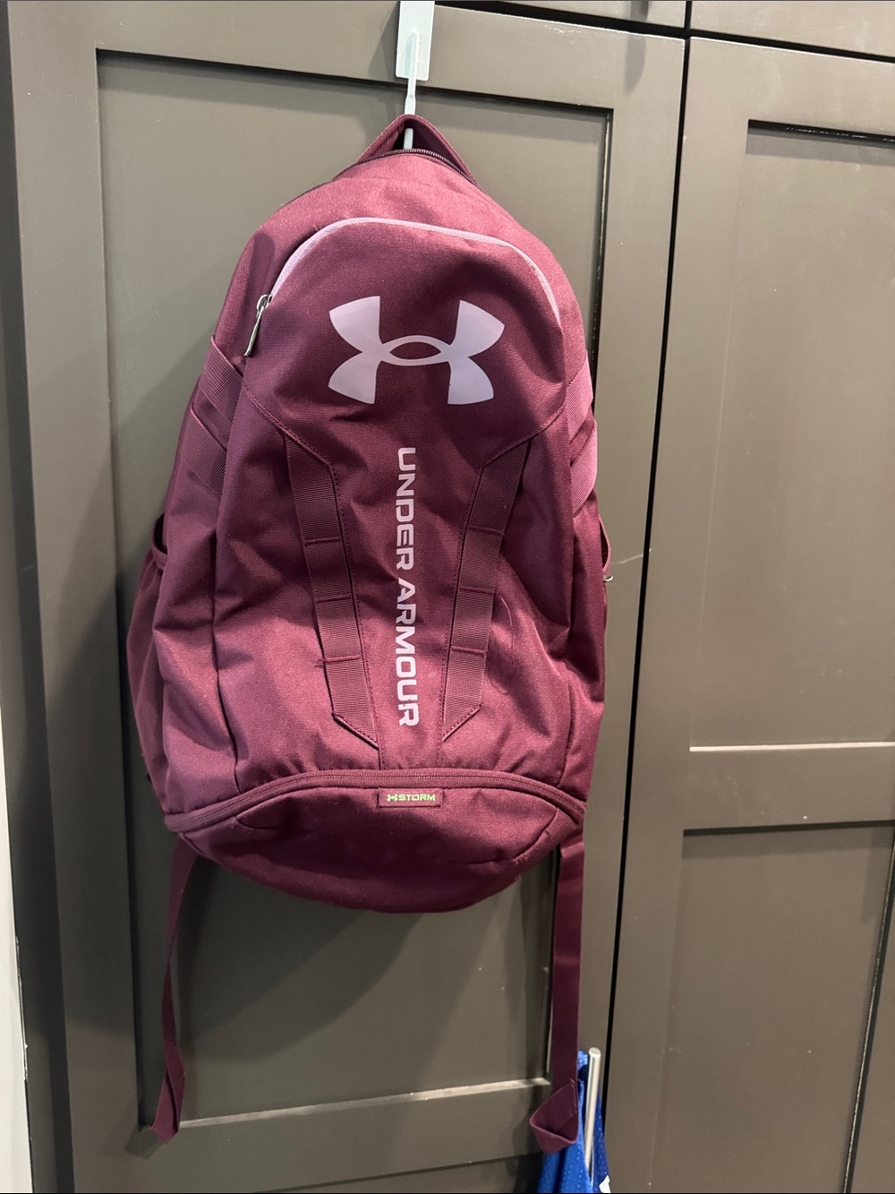 Under Armour Burgundy Backpack with White Logo